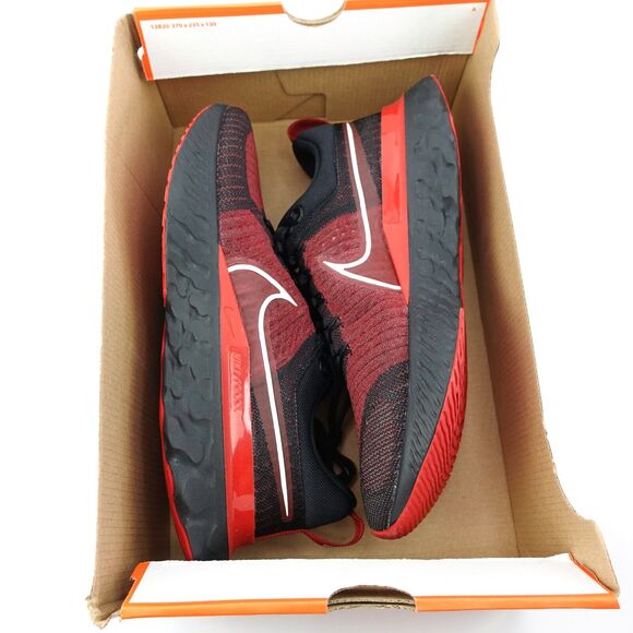 Nike React Infinity Run Flyknit 2 \'Bred\' Black Gym Red CT2357-006 Mens Size 8 main image 5